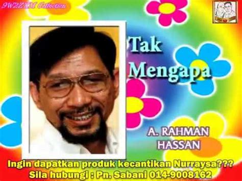 Ajl32 persembahan istimewa datuk a rahman hassan datuk awie siti sarah datuk jeffrydin. MTV Karaoke Ori - Dato' A. Rahman Hassan - Tak Mengapa ...