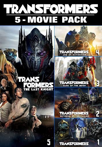 An old battle between the two cyberton races, the heroic autobot and the evil decepticons, puts them down, where the power ball is in the hands of a teenage boy. Transformers Pentalogy (2007 - 2018) 1080p Bluray + HQ WEB ...