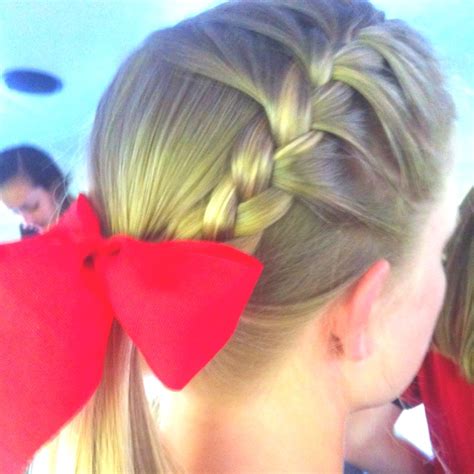 Braid hairstyles for short hair. 17 Best images about Softball hair on Pinterest | French ...