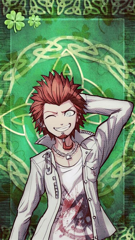 Se flere idéer til danganronpa, fan fiction, wattpad. DR Requests : Irish-themed Leon Kuwata phone wallpaper with...