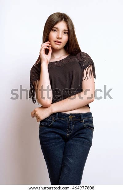 Start date oct 13, 2020. Beautiful 13years Old Girl Dressed Jeans Stock Photo (Edit Now) 464977808