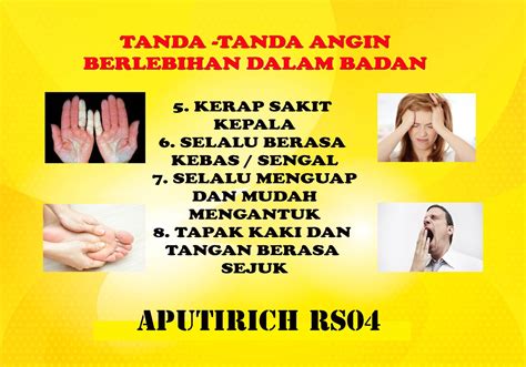 Namun, anda perlu waspada bila rasa dingin tak kunjung hilang meski sedang berada di tempat yang panas. Tanda-Tanda Angin Berlebihan Dalam Badan