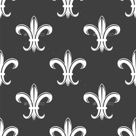 Mini fleur de lis accent each corner. Fleur de Lis Pattern | Lily pattern, White lilies, Fleur ...