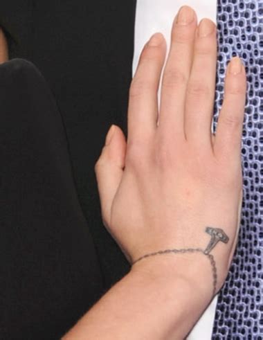 Superstar scarlett johansson has never been shy about her tattoos. scarlett johansson tattoo wrist bracelet Scarlett ...