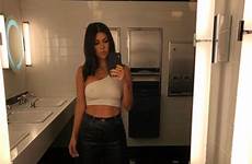 instagram boobs kardashian kourtney celebrity their through celebs bathroom disick scott selfie shot show poses nyc ex trip happy restaurant