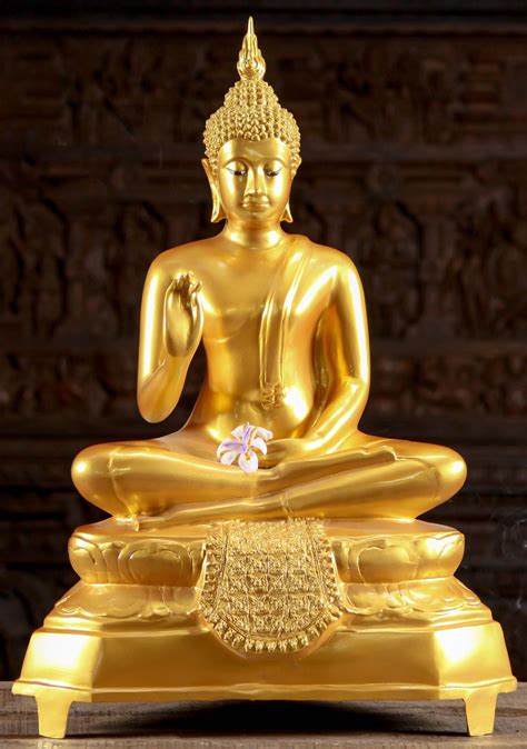 Have archaeologists found buddha's remains? Thai Style Golden Teaching Buddha Statue 28.5" (#125t57a ...