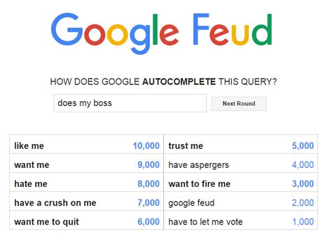 Google feud answers for questions. Cheaters ruin the game : funny