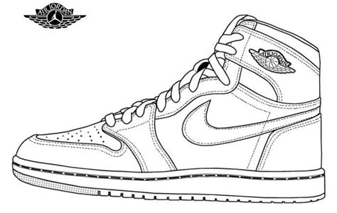 Nike air force 1 drawing outline. Nike Air Jordan 1 Drawing Rhinovices Initial Guides How To ...
