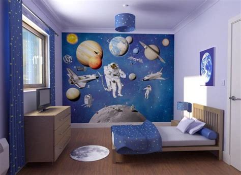 In addition to a pumpkin carriage and castle beds. 15 Fun Space Themed Bedrooms for Boys - Rilane