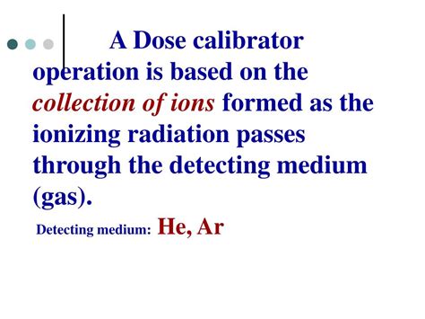 It therefore is necessary to perform this test on every different vial used (e.g., 10 ml, 30 ml)as well as every different syringe used (e.g., 1 ml, 3 ml. PPT - Dose Calibrator Quality Control PowerPoint ...