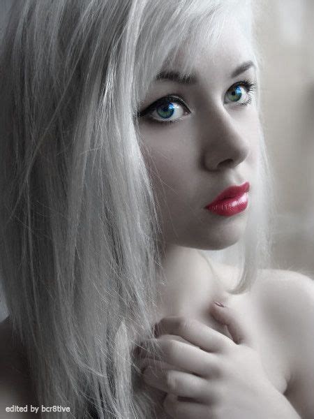 for instance, golden blonde will bring those blue, green and hazel eyes alive, notes wiley. Girl with White Hair :: Digitally Edited by bcr8tive ...