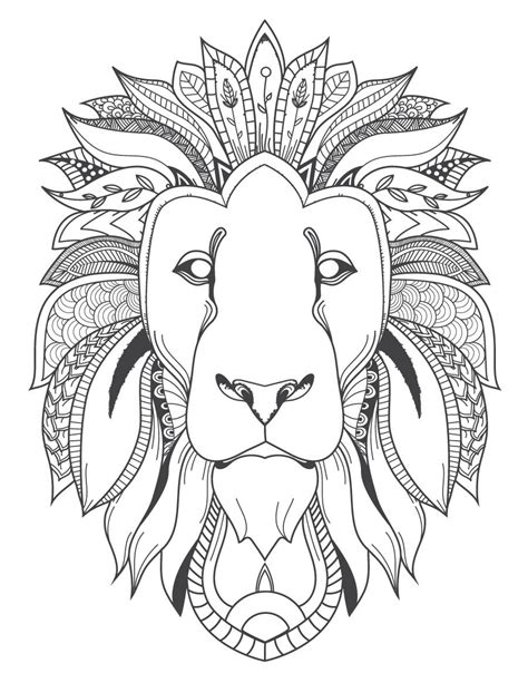 Coloriage à imprimer gratuitement sur coloriage à imprimer du net, plusieurs milliers de coloriages pour enfant classé par thème. Image félin tête de lion coloriage pour adulte à imprimer ...