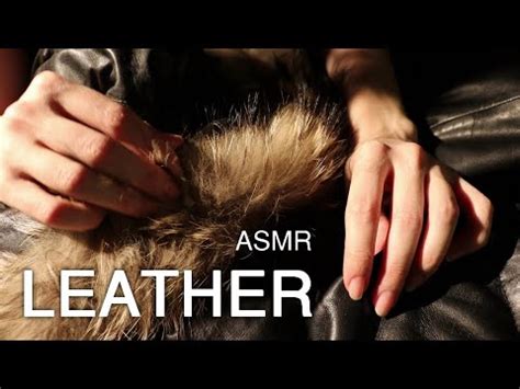 This gives you a stylish look; ASMR Squeaky Leather Down Jacket (NO TALKING) - YouTube