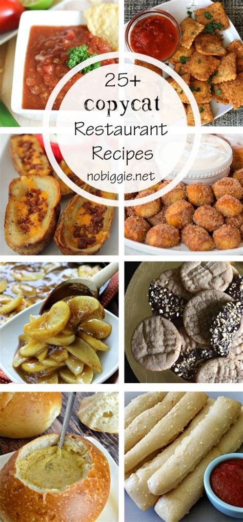 25+ CopyCat Restaurant Recipes | Restaurant recipes ...