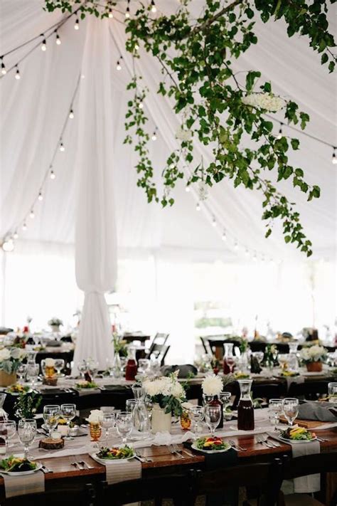 The frame tent is one of the most common types of party tent out there. Elegant, Rustic Nashville Wedding | Diy wedding tent, Wedding reception decorations, Bridal musings