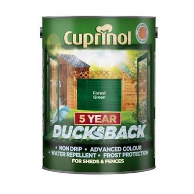 Cuprinol 5 Year Ducksback - Forest Green - 5L | Homebase ...