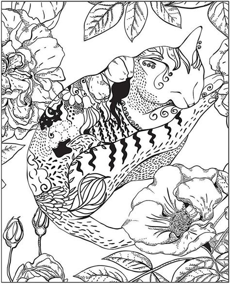 More free printable animal coloring pages and sheets can be found in the animal color page gallery. Sleeping Cat : Nature, Stress Relieving Coloring Book for ...