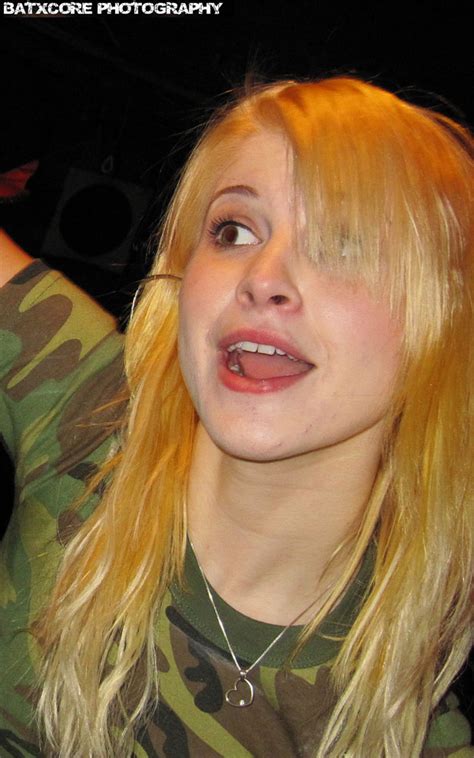 If the series is matching hair colors to personalities, the dsb is often a dumb blonde if female. We Are Paramore: Hayley Williams w/ Bleach Blonde Hair