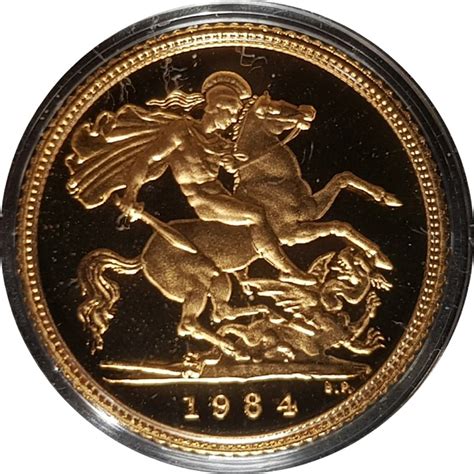 1984 Proof Half-Sovereign - M J Hughes Coins