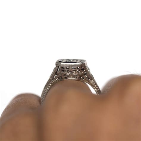 Delicate gem offers the highest quality engagement ring settings at competitive prices. .15 Carat Diamond Platinum Engagement Ring For Sale at 1stdibs