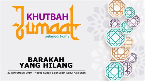 Dimana ibadah ini harus dilakukan pada setiap minggu di hari dan waktu yang sama. #LIVE Khutbah Jumaat | 22 November 2019 - TVSelangor