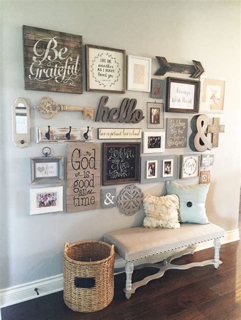 Living room wall decor ideas 2019. How To Create A Gallery Wall | Home decor, Decor, Farm ...