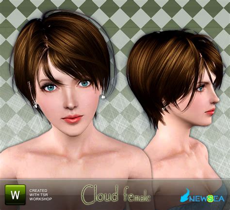 Sims 3 hairstyles are pretty popular and girls do look out for the resources that will give them information on the subject and make them aware of the charming ponytail hairstyle. Newsea Cloud Female Hairstyle