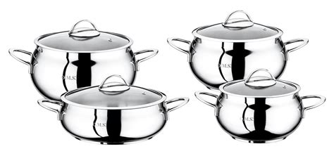 Spoil nhanh one piece chap 1006: O.M.S. 8 Piece Commercial Professional Cookware Stock Pots 18/10 S/Steel 1006 | Branded Housewares