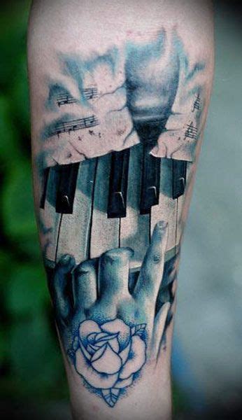 Watercolor music symbol wrist tattoo. Music Tattoos for Men - Ideas and Inspiration for Guys