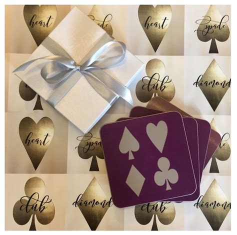 Check spelling or type a new query. Coasters with Card Motif - Gifts for Card Players