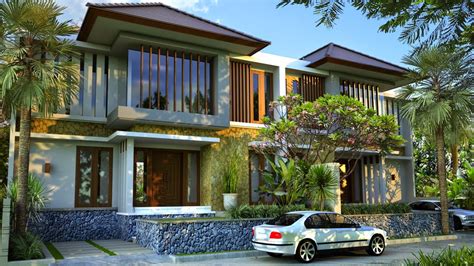 Rumah dengan style bali modern di pamulang kali ini kami cukup beruntung bertemu dengan bapak lukman. Desain Rumah Minimalis 2 Lantai Bali - Foto Desain Rumah ...