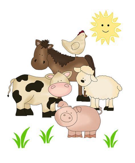 Farm nursery decor, nursery pig painting, nursery art, farm nursery wall art, nursery farm animals, flower crown pig, farm baby shower gift. FARM ANIMAL DECALS Stickers Mural Wall Art for baby ...