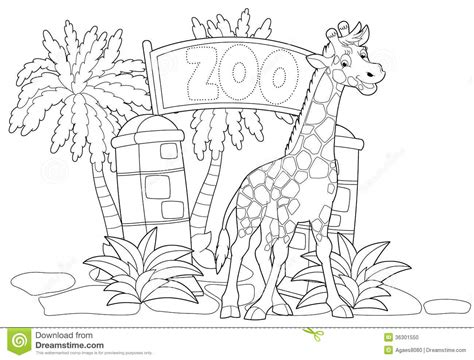 So these were the 19 free printable zoo coloring pages online for toddlers. Coloring Page - The Zoo - Illustration For The Children ...