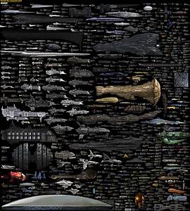 Massive Size Comparison Chart Of Famous Spaceships From Sci Fi Films