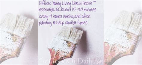 I was sniffing paint fumes while airbrushing a painting for 2.5 weeks. Essential Oils for Paint Fumes - The Good Oil Daily