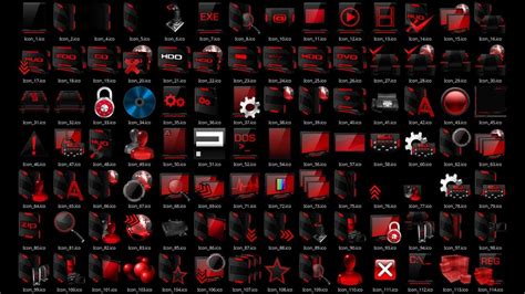 10 iconpack icons taskbar w7 windows 7 iconset. Windows 10 HUD Apocalypse Icon pack red - YouTube