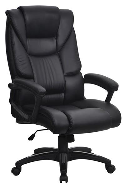 What would your coworkers think of you if you were the owner of a chair covered in the tanned hide? Black High Black Leather Executive Office Chair - Deeply ...