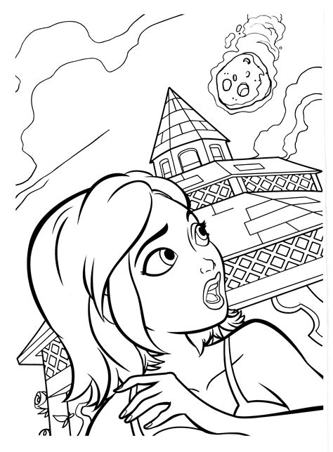 You are free to use the artwork for personal or educational use as long as the art is not altered or the copyright removed. Coloring page - Falling comet