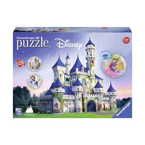 Come to the castle to visit all of your princess friends! Ravensburger Disney Castle 3D Puzzle: 216 Pcs