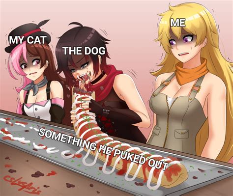 Submitted 2 years ago by whyamiafool. Dog pukes. "Finally, some good f*cking food." : Animemes