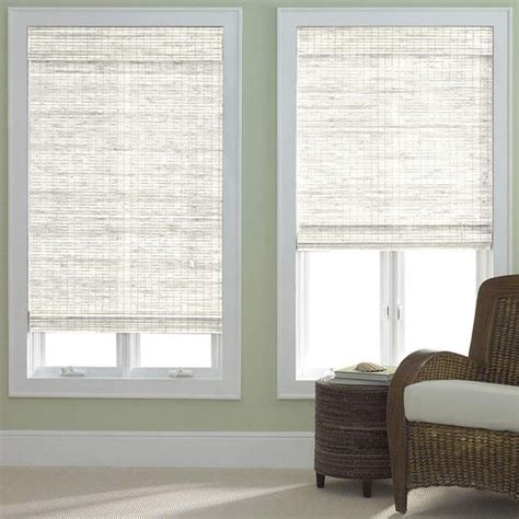 Create an inviting look instantly for your bathroom with roman pair custom roman shades with draperies to add a designer touch to your space. JCP HOME JCPenney HomeTM Bamboo Woven Wood Roman Shade ...