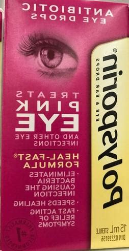 So my theory is that the burning happened because the eyes were sore and raw from the infection; POLYSPORIN ANTIBIOTIC EYE DROPS TREATS PINK EYE 15ML