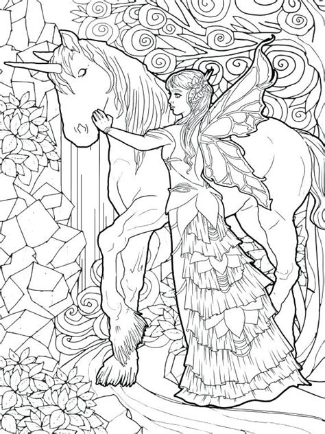 Detailed unicorn coloring page for adults. Unicorn Coloring Pages for Adults - Best Coloring Pages ...