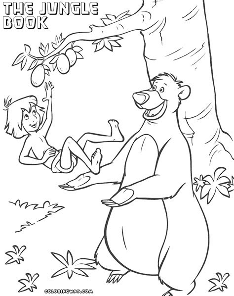 It has a lovely card cover with green printed highlights and gold foil embellishments. Jungle Book Coloring Pages at GetColorings.com | Free ...