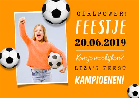 Nu al staat vast dat oranje in groep c (op papier) op zwakke. Uitnodiging kinderfeestje voetbal EK oranje | Kaartje2go