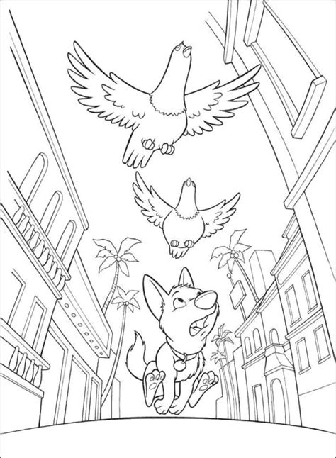 Free printable coloring pages bolt coloring pages. Bolt And Bird Coloring Page - Bolt Cartoon Coloring Pages ...