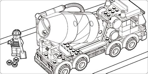 Cement truck coloring pages are a fun way for kids of all ages to develop creativity, focus, motor skills and color recognition. Lego Birthday Party Ideas | Coloring pages, Truck coloring ...