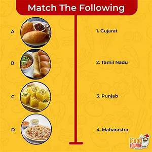 Every State Of India Shares A Unique Delicacy Can You Match The Right