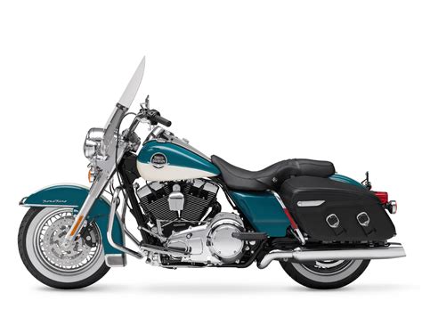 An important feature of touring motorcycles is the saddlebags. 2009 Harley-Davidson FLHRC Road King Classic