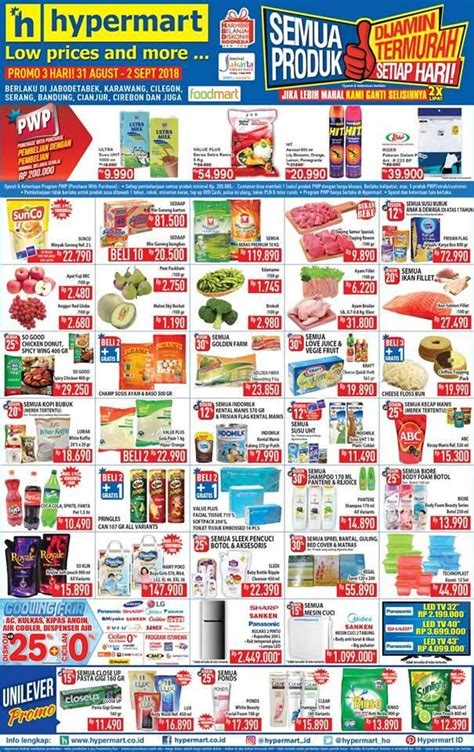 Katalog promo jsm hypermart promo empat hari 30 april sd 3 mei 2021. Promo Hypermart minggu ini untuk periode 31 Agustus - 2 ...